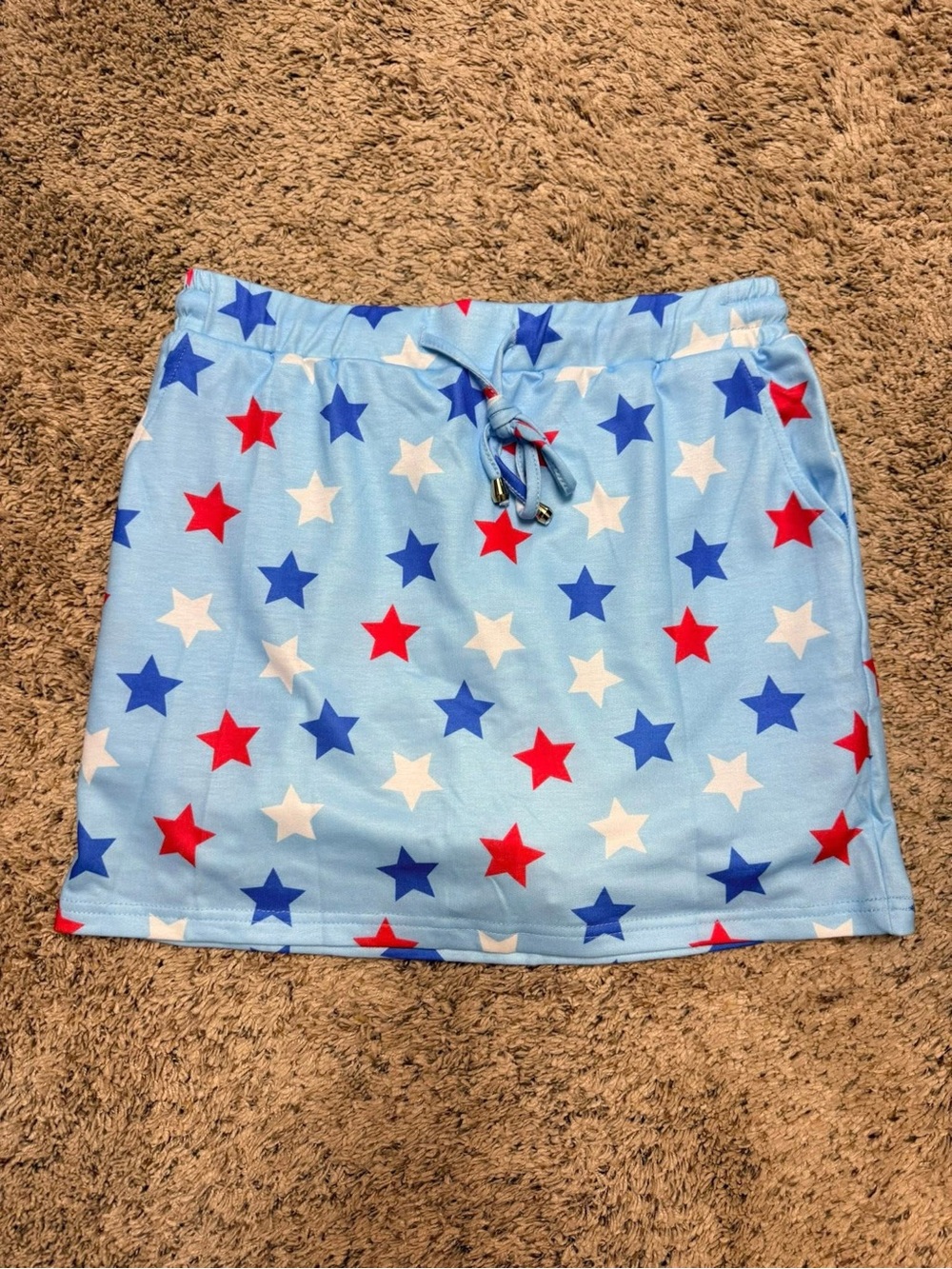 Blue Star-Print Women’s Skort